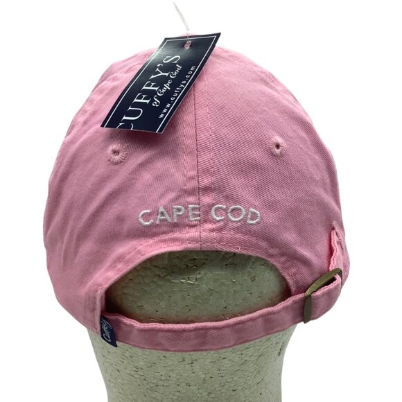 Cuffys Of Cape Cod Ladies Pink Whale Twill Hat OSFA Cotton Adjustable Strap NEW - Picture 2 of 8